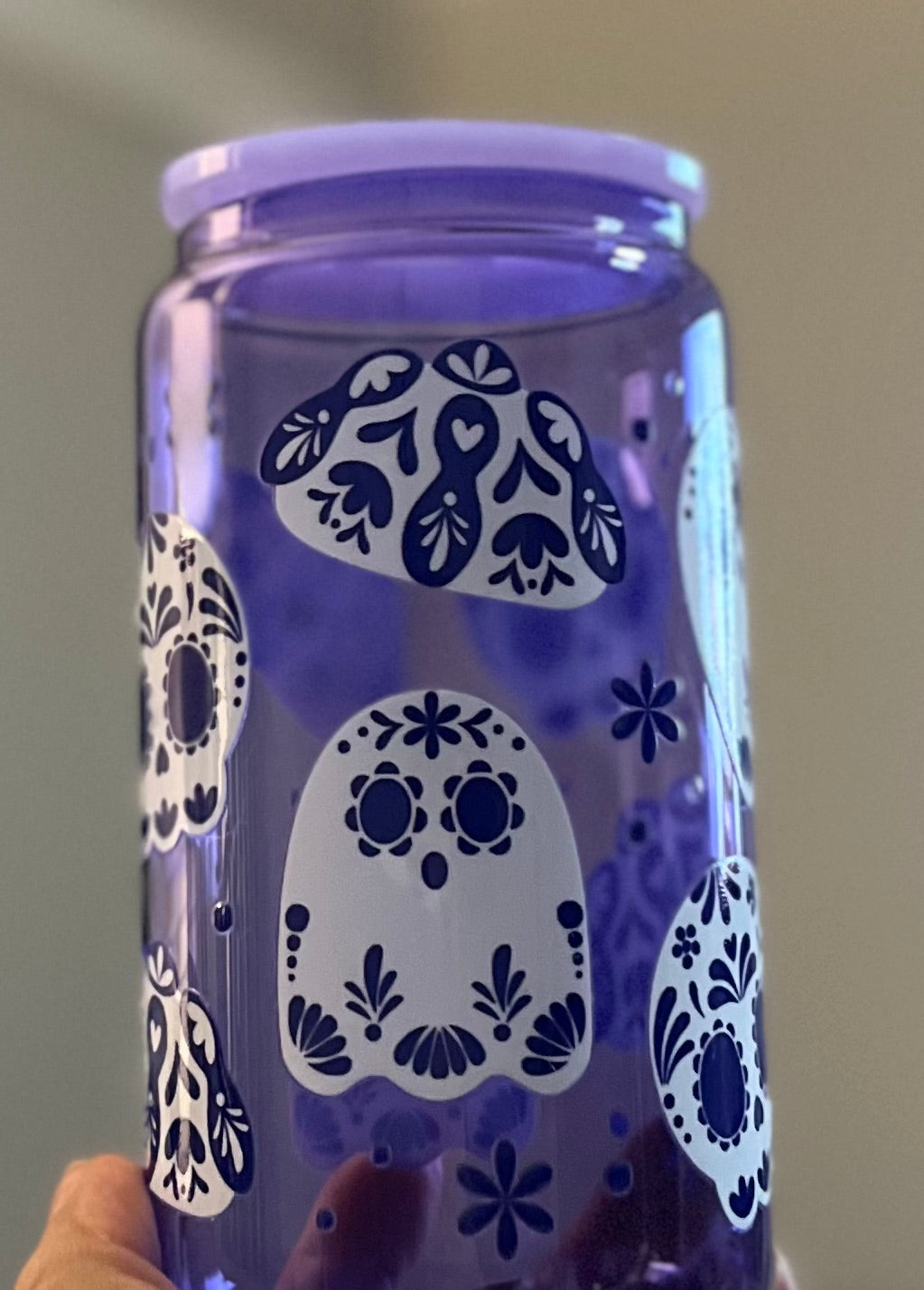 Dia de los Muertos Purple cup