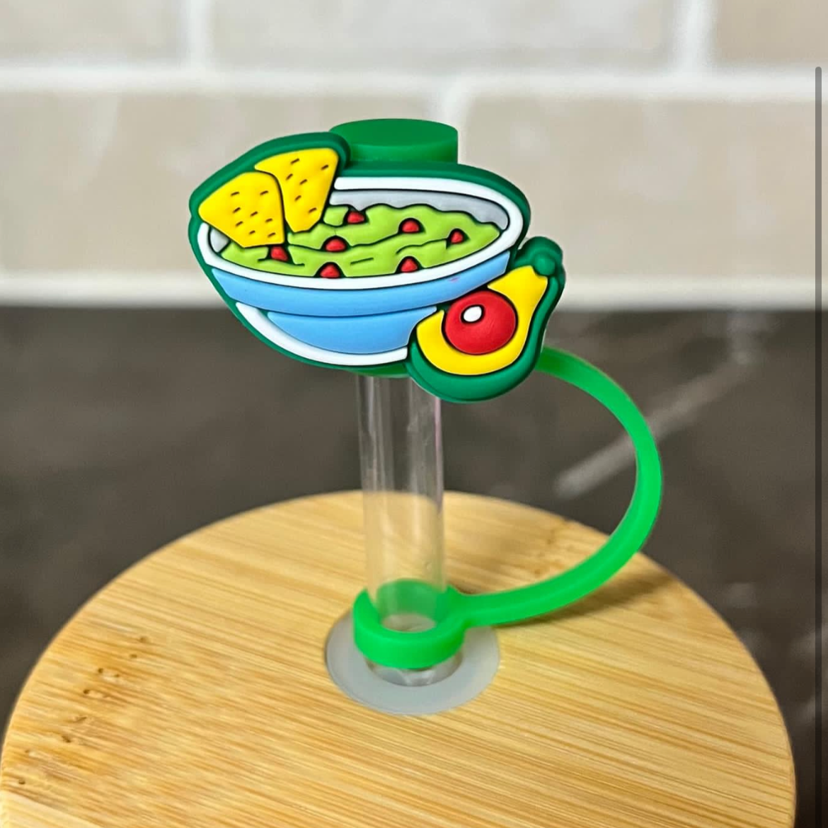 Guacamole Straw Topper