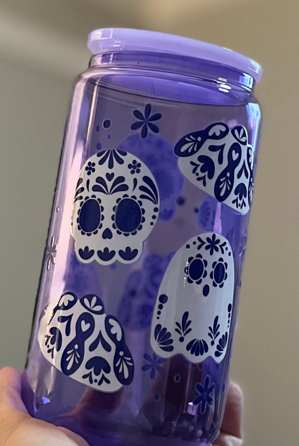 Dia de los Muertos Purple cup