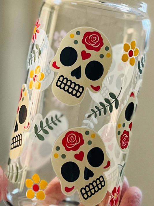 Dia de los Muertos Rose cup