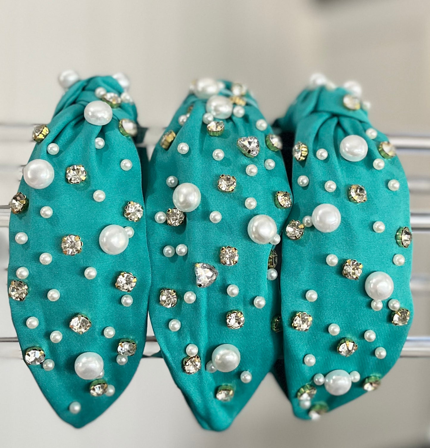 Teal Bling Headband