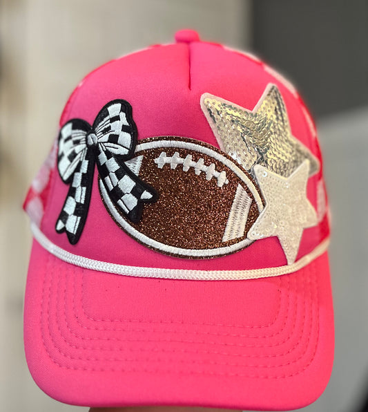 Preppy Football Trucker Hat