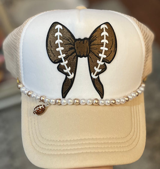 Football Bow Trucker Hat