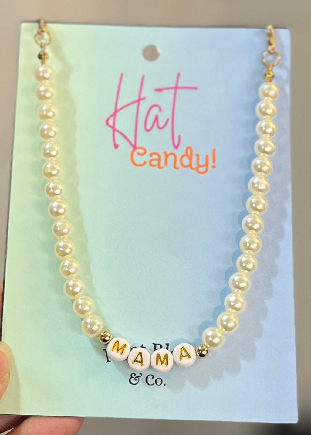 Mama Pearl Hat Chain