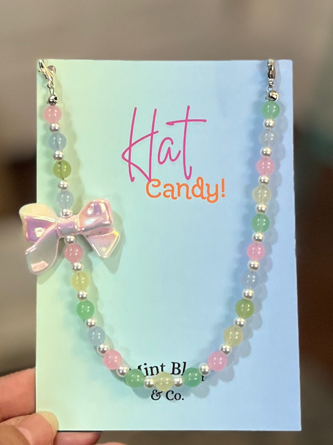 Pastel Bow Hat Chain