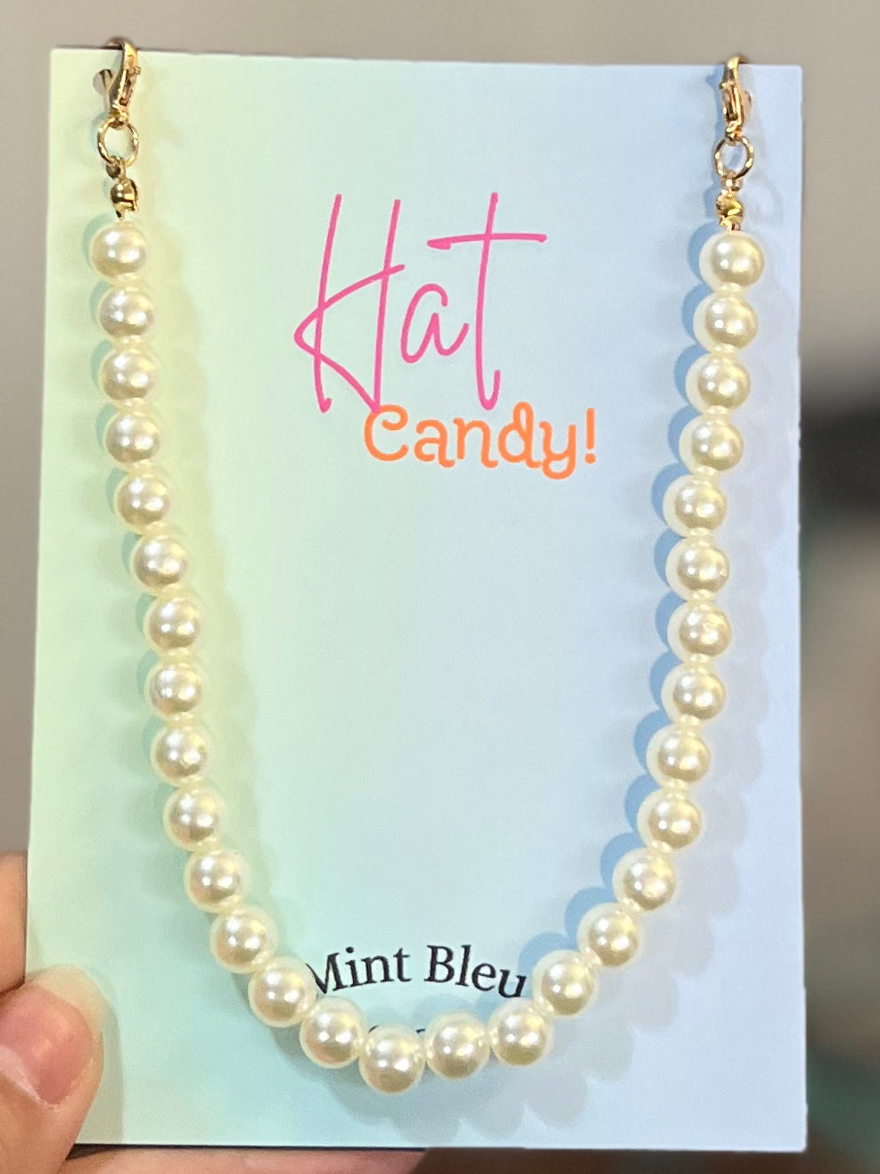 Pearl Hat Chain