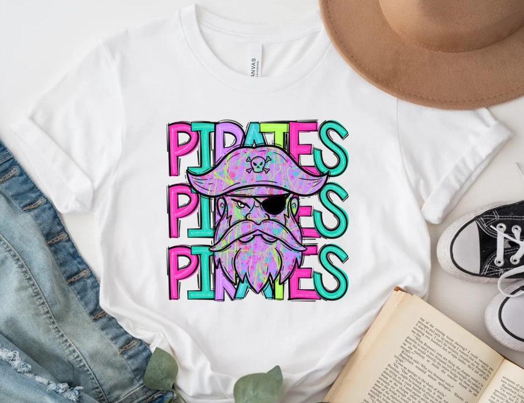 Rainbow Pirate tee