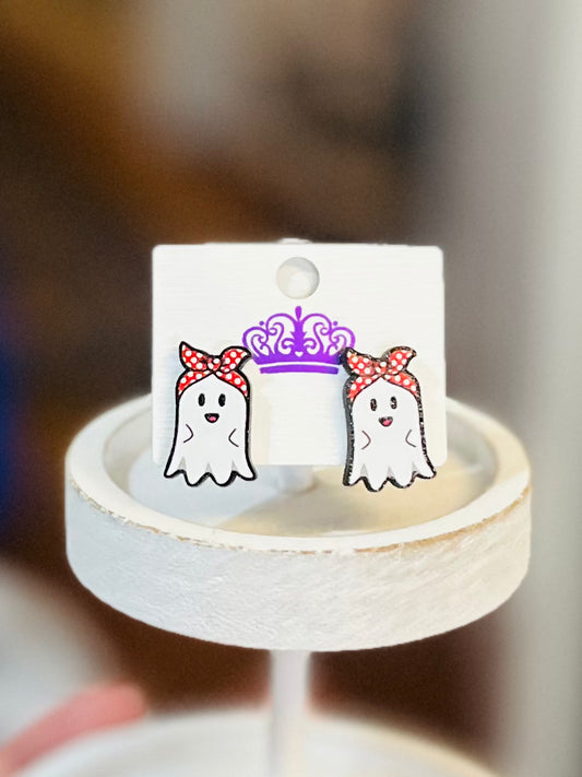 Espooky Ghost Studs