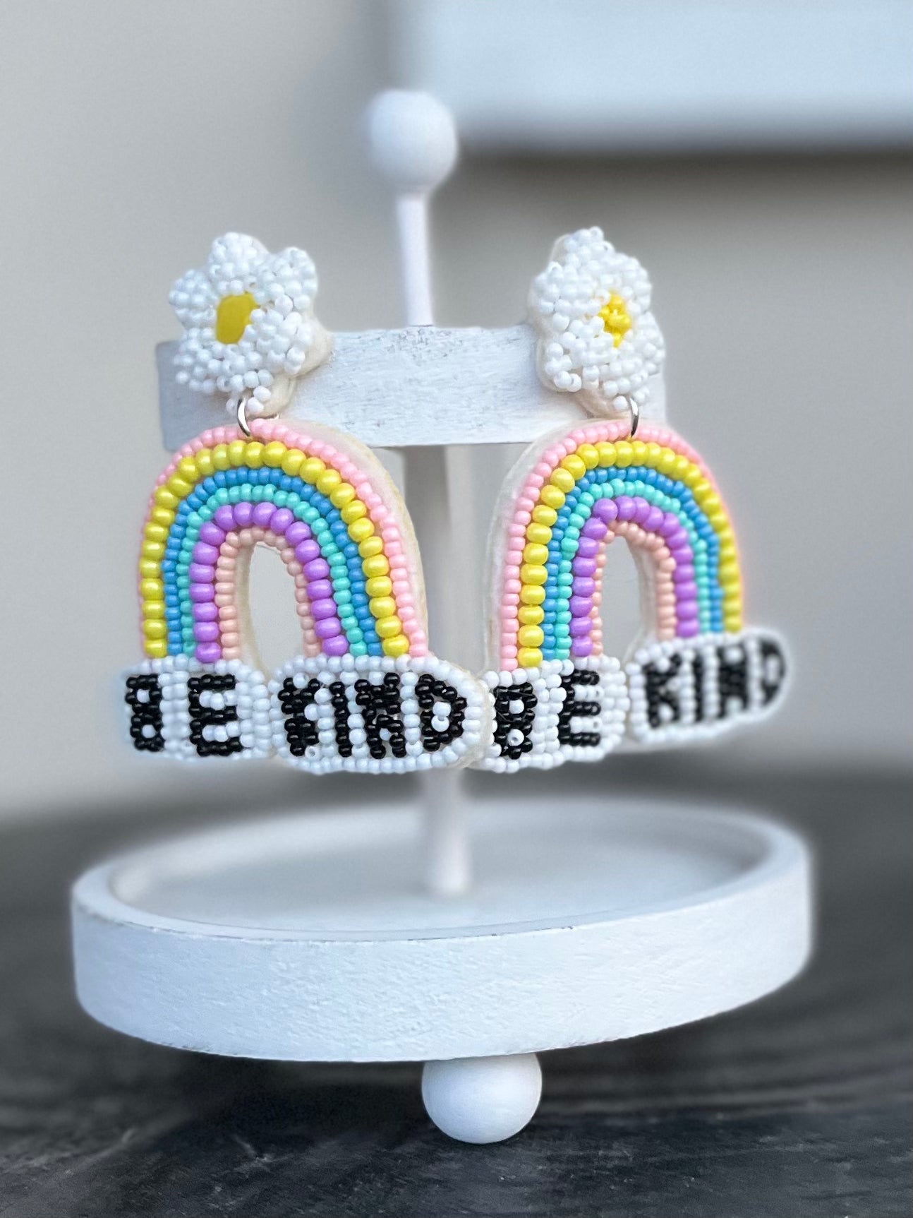 Be Kind beaded earrings