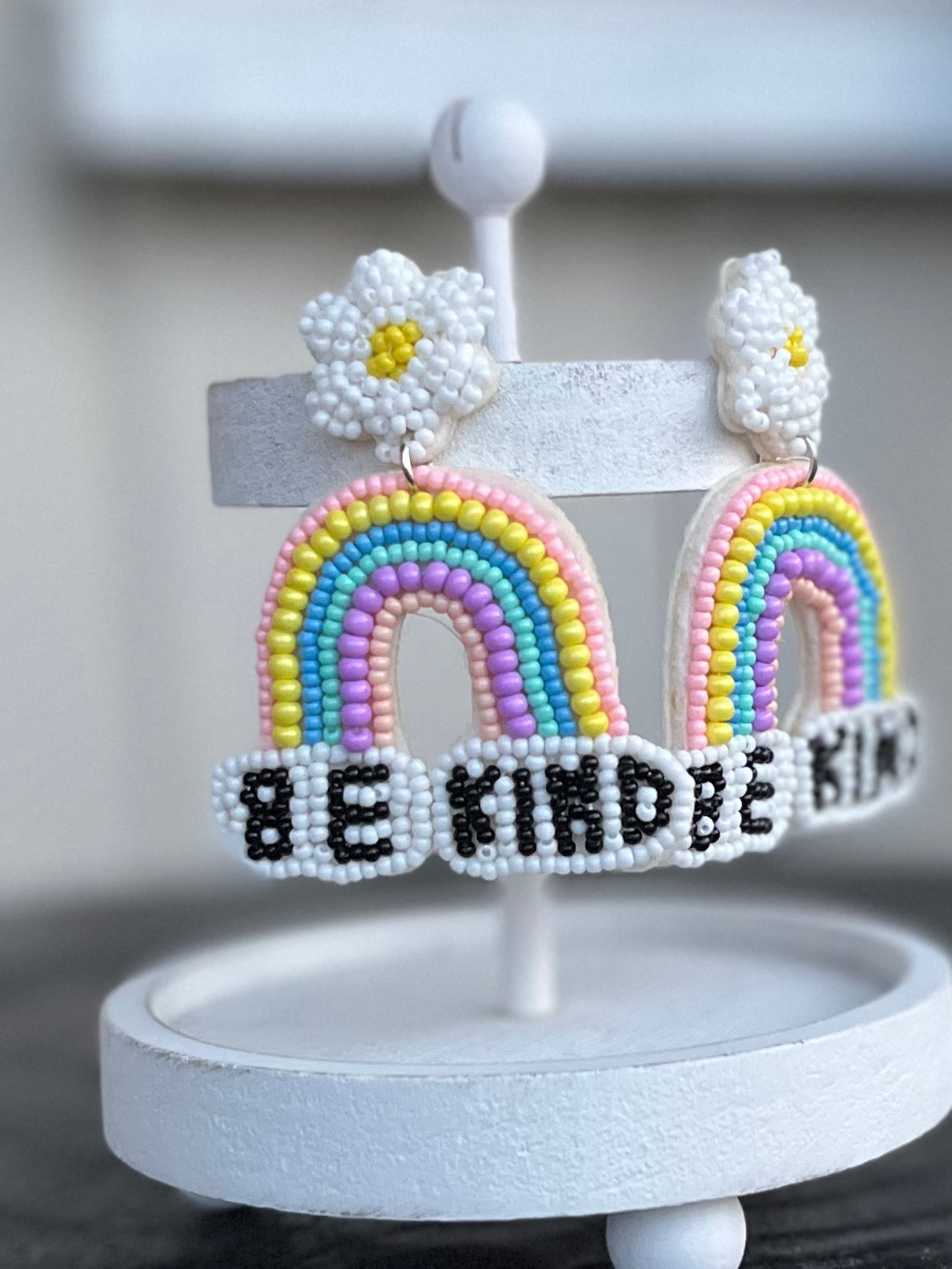 Be Kind beaded earrings