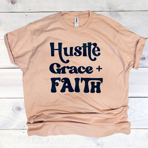 Hustle Grace Faith tee